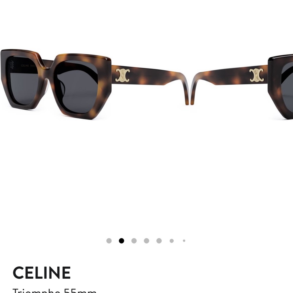Celine Triomphe 55mm Butterfly Sunglasses